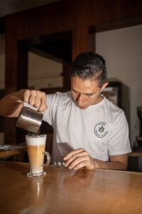 Layering our coffees in Casa Mundo Verde