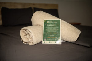 Welcome card for our guests in Casa Mundo Verde